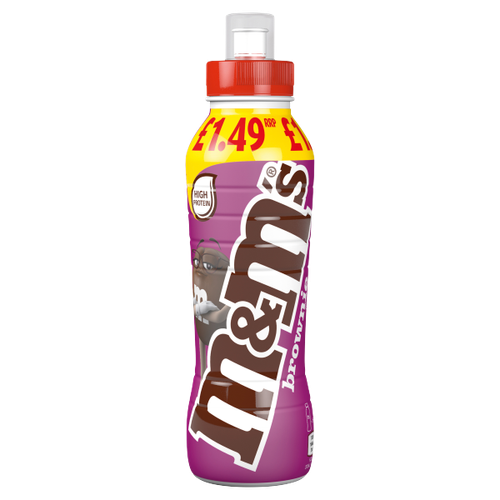 M&M's Chocolate and Peanut Flavour Milk Drink with Sweeteners 350ml 