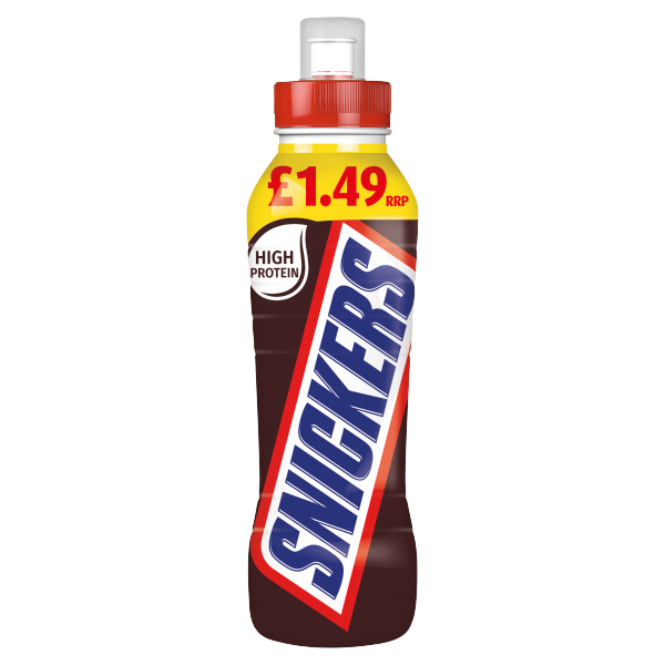 Snickers Chocolate Milkshake Drink PM£1.49 350ml 