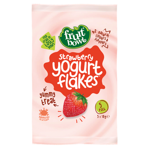 Fruit Bowl Strawberry Yogurt Flakes 5 x 18g