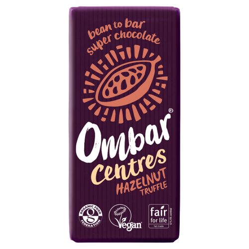 Ombar Centres Hazelnut Truffle Chocolate Bar 70g