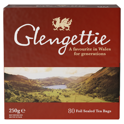 Glengettie 80 Foil Sealed Tea Bags 250g