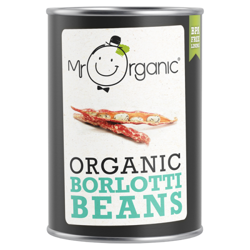 Mr Organic Borlotti Beans 400g