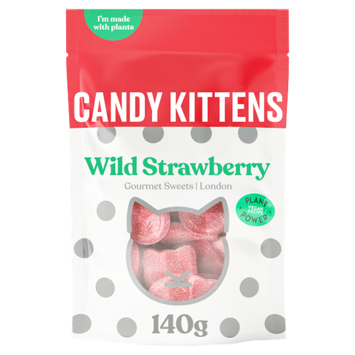 Candy Kittens Wild Strawberry Gourmet Sweets 140g