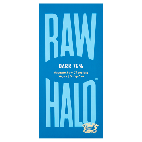 Raw Halo Dark 76% Organic Raw Chocolate 70g