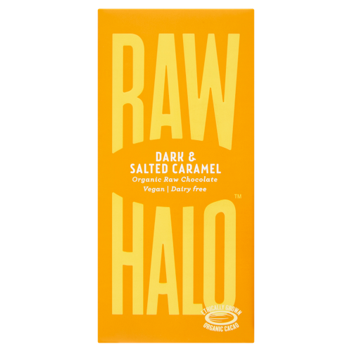 Raw Halo Dark & Salted Caramel Organic Raw Chocolate 70g