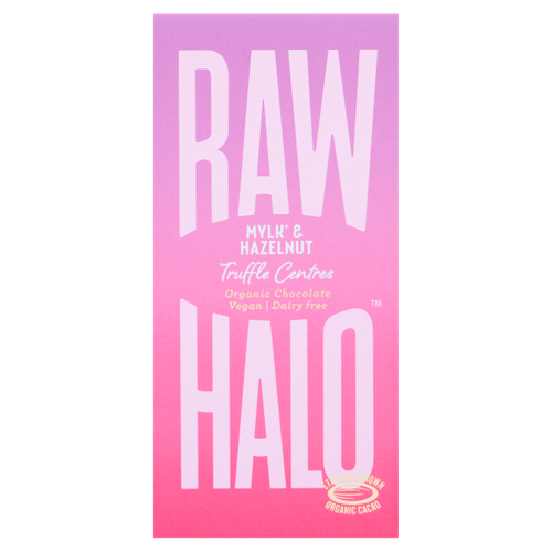 Raw Halo Mylk & Hazelnut Truffle Centres Organic Chocolate 90g