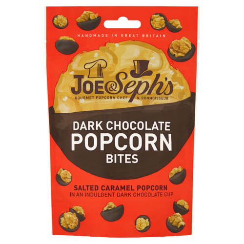 Joe & Seph's Dark Chocolate Popcorn Bites 63g