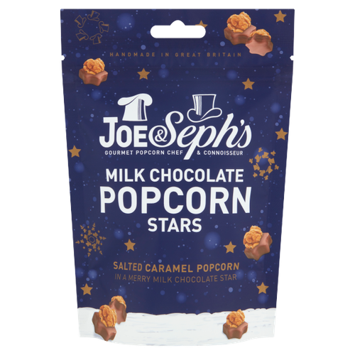 Joe & Seph's Milk Chocolate Popcorn Stars 63g