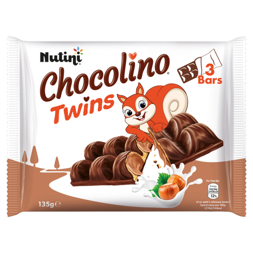 Nutini Chocolino Twins 3 x 45g (135g)