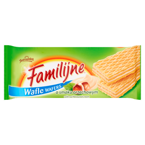 Jutrzenka Familijne Wafle Wafers with Nut Flavoured Cream 180g