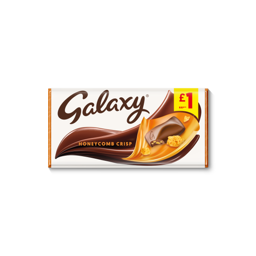 Galaxy Honeycomb Crisp Chocolate £1 PMP Bar 114g