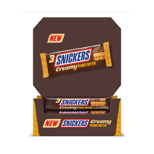 Snickers Creamy Peanut Butter & Milk Chocolate Snack Bar Trio 54.75g