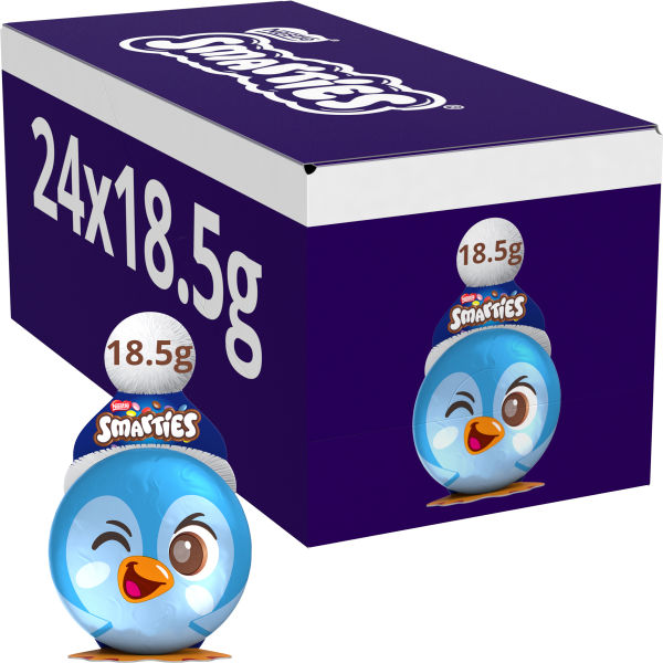 Smarties Milk Chocolate Christmas Penguin 18.5g - We Get Any Stock