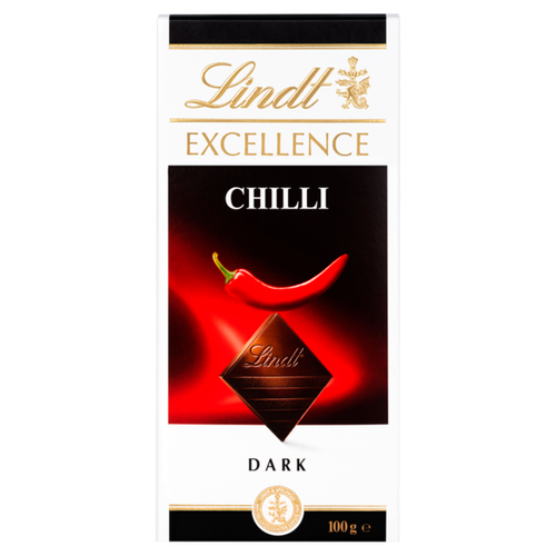 Lindt Excellence Dark Chilli Chocolate Bar 100g