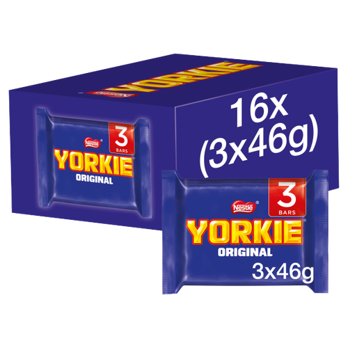 Yorkie Milk Chocolate Bar Multipack 46g 3 Pack