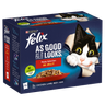 FELIX AS GOOD AS IT LOOKS Meaty Selection in Jelly Wet Cat Food 12x100g