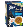 Felix Soup Fish Selection Wet Cat Food 6 x 48g