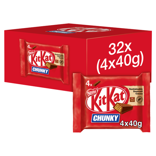 Kit Kat Chunky Milk Chocolate Bar 40g Multipack 4 Pack