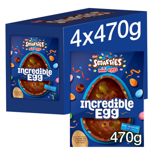 Smarties Milk Chocolate Incredible Easter Egg 470g