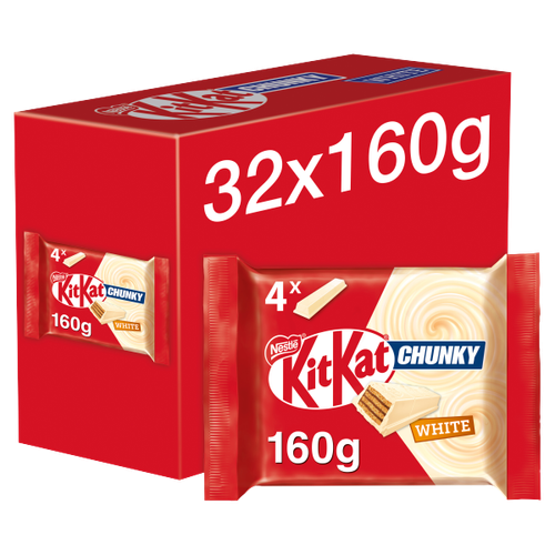 Kit Kat Chunky White Chocolate Bar Multipack 40g 4 Pack