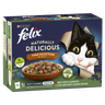 FELIX NATURALLY DELICIOUS Farm Selection in Jelly Wet Cat Food 12x80g