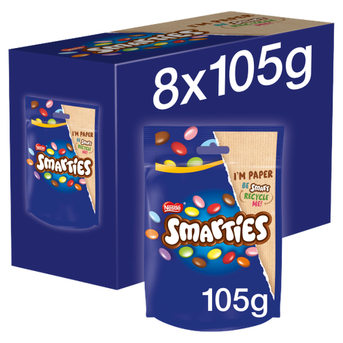 Smarties Milk Chocolate Sharing Bag 105g