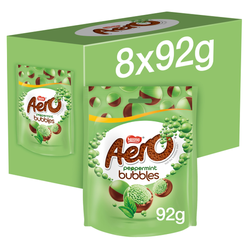 Aero Bubbles Peppermint Mint Chocolate Sharing Bag 92g