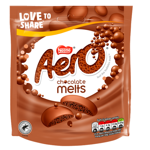 Aero Melts Milk Chocolate Sharing Bag 92g