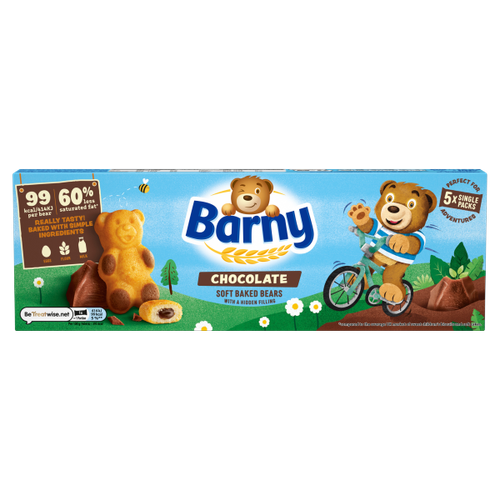 Barny Chocolate Soft Baked Bears 5 Pack 125g