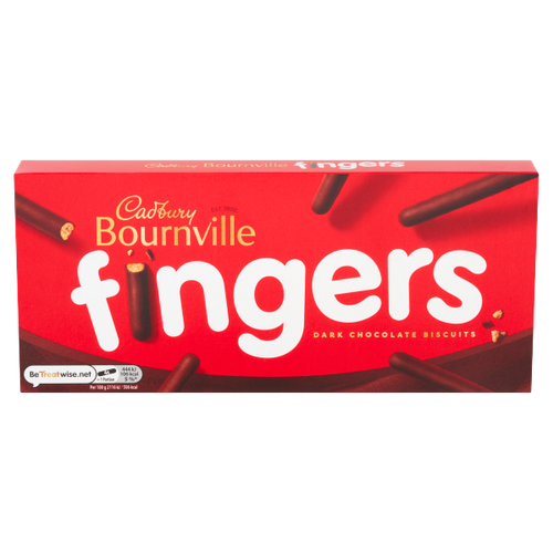 Cadbury Bournville Fingers Dark Chocolate Biscuits 114g