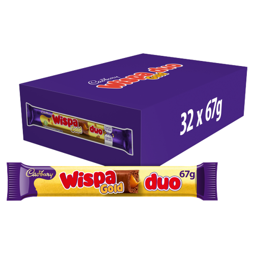 Cadbury Wispa Gold Duo Chocolate Bar 67g