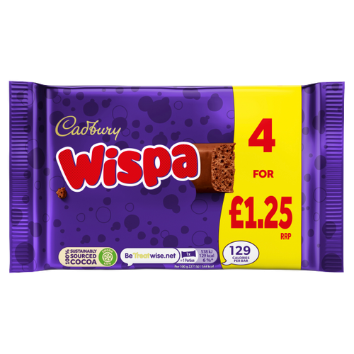 Cadbury Wispa 4 x 23.7g (94.8g)