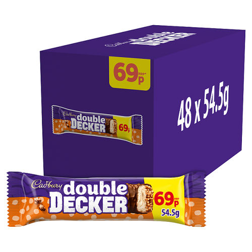 Cadbury Double Decker Chocolate Bar Pmp 69P 54.5g
