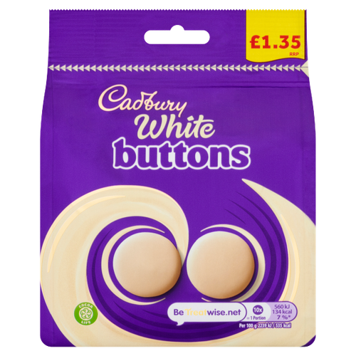 Cadbury White Buttons Pm £1.35 95g