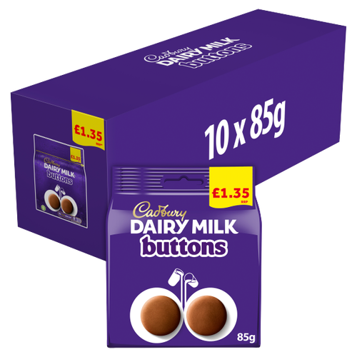 Cadbury Dairy Milk Buttons Chocolate Bag PMP £1.35 85g