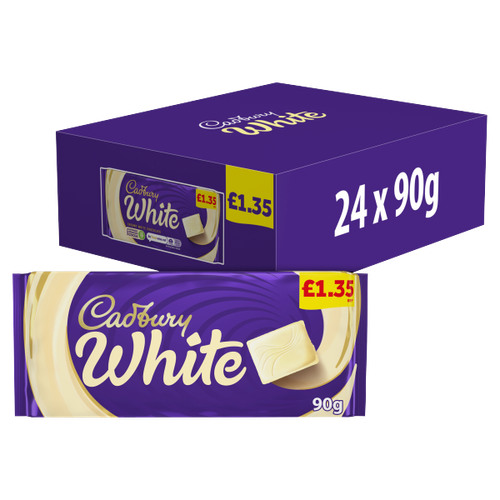 Cadbury Creamy White Chocolate Bar PM £1.35 90g