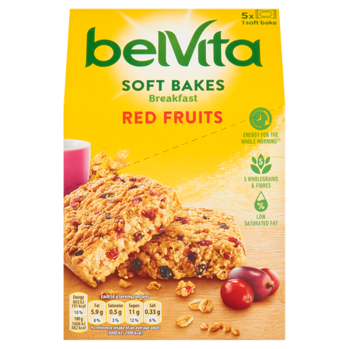Belvita Breakfast Biscuits Soft Bakes Red Fruits 250g