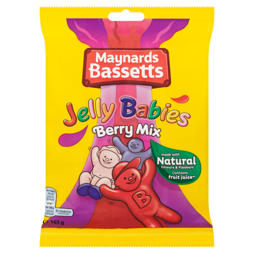 Maynards Bassetts Jelly Babies Berry Mix Sweets Bag 165g - We Get Any Stock