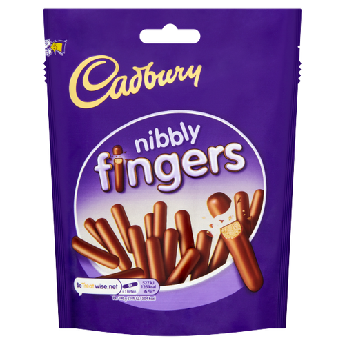 Cadbury Nibbly Chocolate Mini Fingers Biscuits 125g