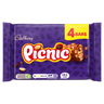 Cadbury Picnic Chocolate Bar 4 Pack 152g