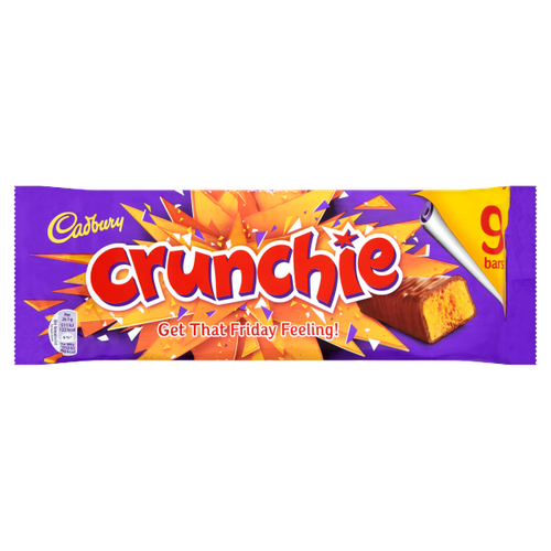 Cadbury Crunchie Chocolate Bar 9 Pack 234.9g