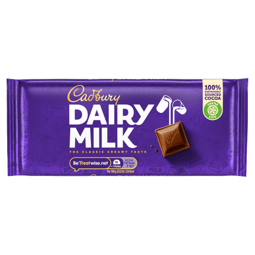 Cadbury Dairy Milk Chocolate Bar 110g