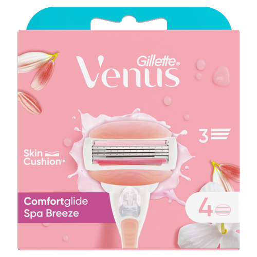 Venus Comfortglide Spa Breeze Razor Blades 4's