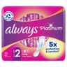 Always Platinum Long (Size 2) Pads Wings 10 Sanitary Towels