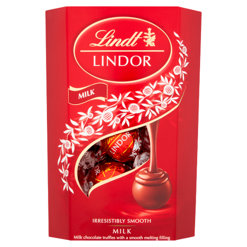 Lindt Lindor Milk Chocolate Truffles Box 200g