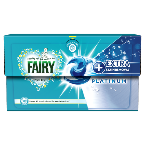 Fairy Platinum+ Stain Remover Non Bio Pods For Sensitive Skin 34 Washes