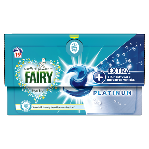 Fairy Platinum + Stain Remover Non Bio Pods For Sensitive Skin 19