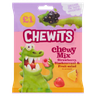 Chewits Chewy Mix Strawberry, Blackcurrant & Fruit Salad Flavour 125g