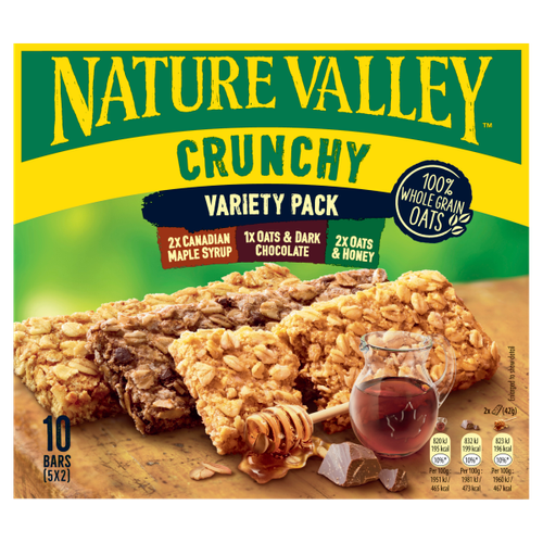 Nature Valley Crunchy Variety Pack 5 x 42g (210g)