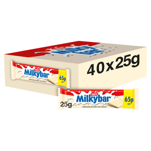 Milkybar White Chocolate Bar PM 65p 25g